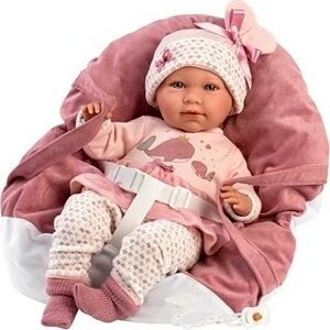 Llorens 74014 New Born – reálna bábika so zvukmi a mäkkým látkovým telom – 42 cm