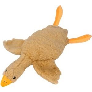 Aga4Kids Plyšový polštář Husa, hnědý 130 cm