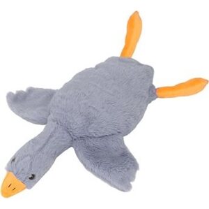 Aga4Kids Plyšový polštář Husa, šedý 130 cm