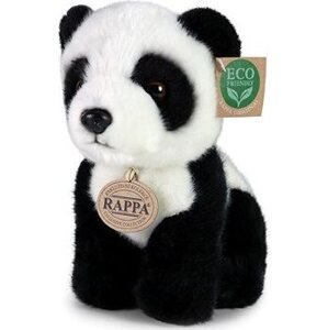 RAPPA Plyšová panda sediaca 18 cm, Eco-Friendly