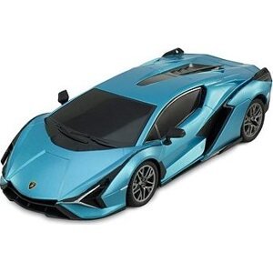 Siva RC auto Lamborghini Sian 1 : 24 modrá metalíza, 100 % RTR, LED svetlá