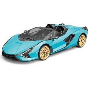 Siva RC auto Lamborghini Sian 1 : 12 modrá metalíza, proporcionálne RTR LED 2,4 Ghz