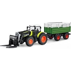 Amewi RC Traktor čelný nakladač s XL príslušenstvom, svetlá, zvuk, 1:24