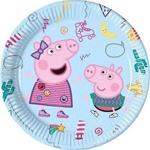 Papierové taniere prasiatko Pepina – Peppa Pig, 23 cm, 8 ks