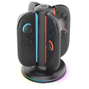 iPega SW2052 Nabíjacia Stanica s RGB na JoyCon Ovládače Nintendo Switch 2 Black