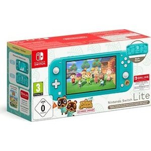 Nintendo Switch Lite – Turquoise + Animal Crossing + 12M NSO