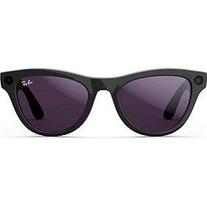 Meta Ray-Ban Meta Skyler Shiny Black Clear to Amethyst Transitions