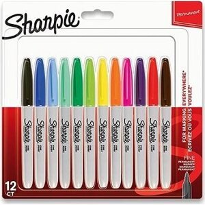 SHARPIE Fine, 12 farieb