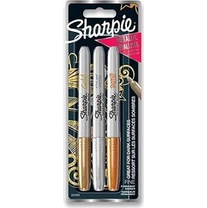 SHARPIE Metallic 1,4 mm, 3 kovové farby