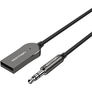 Vention USB Car Bluetooth 5.0 Audio Receiver With Coiled Cable 1.5M Gray Zinc Alloy Type